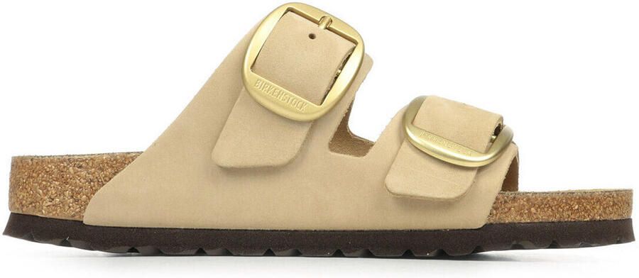 BIRKENSTOCK Slippers Dames Arizona Big Buckle Maat: 39 Materiaal: Nubuck Kleur: Beige - Foto 18