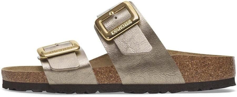 BIRKENSTOCK Slippers Dames Sydney Cushion Buckle Maat: 39 Materiaal: Leer Kleur: Bronskleurig - Foto 16