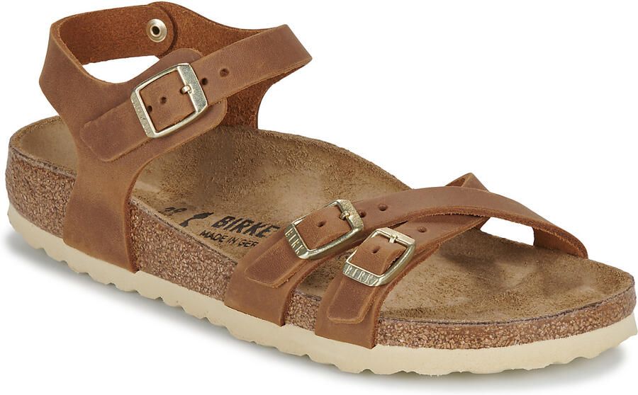 Birkenstock Kumba Dames Sandalen Cognac Narrow fit | Cognac | Nubuck - Foto 7