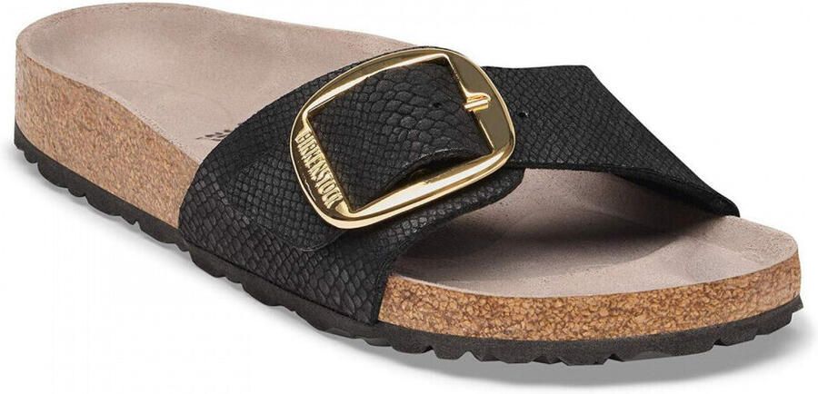 Birkenstock Sandalen Madrid Big Buckle Synthetik Python Black