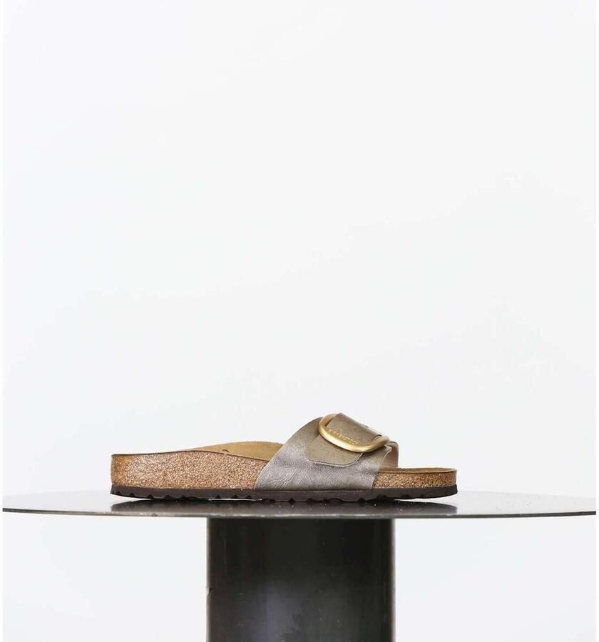 BIRKENSTOCK Slippers Dames Madrid Big Buckle Dames Maat: 43 Kleur: Taupe - Foto 12