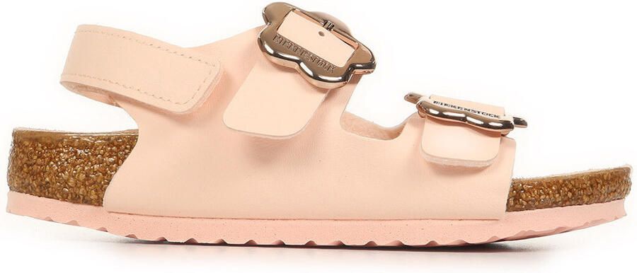 Birkenstock Kid's Milano AS Flower Buckle Birko-Flor Sandalen Narrow roze