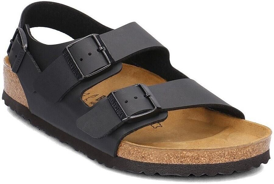Birkenstock Zwarte Sandalen met Leren en Synthetische Voering Black - Foto 12