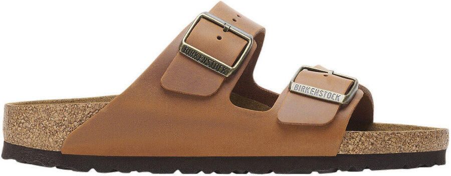 Birkenstock ARIZONA NATURAL LEATHER OILED slippers Cognac - Foto 5
