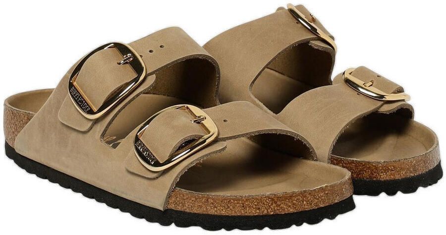 BIRKENSTOCK Slippers Dames Arizona Big Buckle Maat: 43 Materiaal: Nubuck Kleur: Beige - Foto 14
