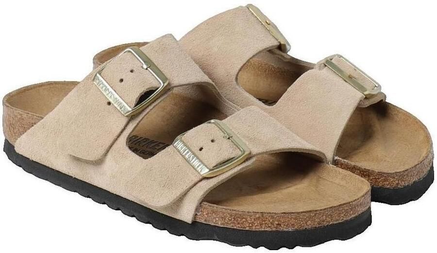 BIRKENSTOCK Slippers Dames Arizona Dames Maat: 42 Materiaal: Suède Kleur: Beige - Foto 13