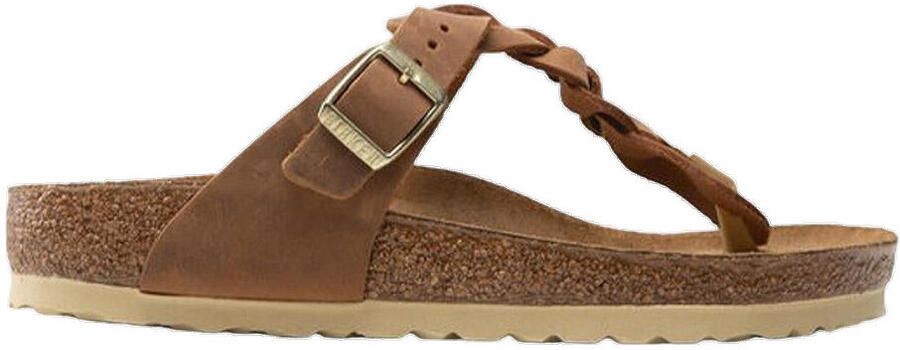 Birkenstock "Gizeh Olie Gewaxt Leren Sandalen voor s" Bruin - Foto 12