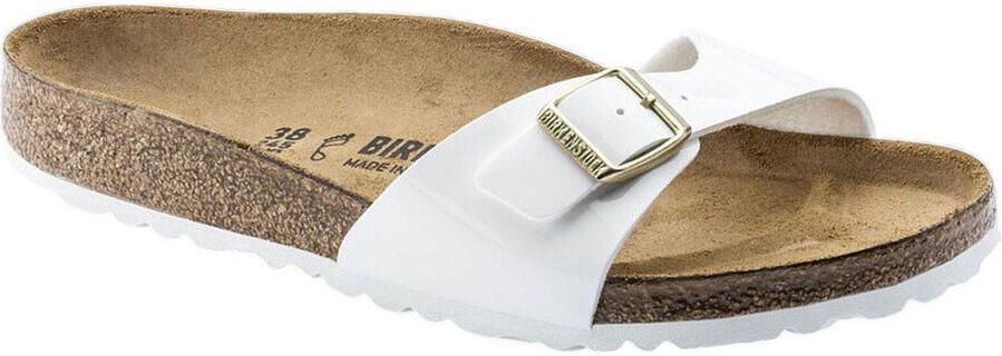 Birkenstock Madrid Slippers White Patent Regular fit | Wit | Imitatieleer - Foto 4