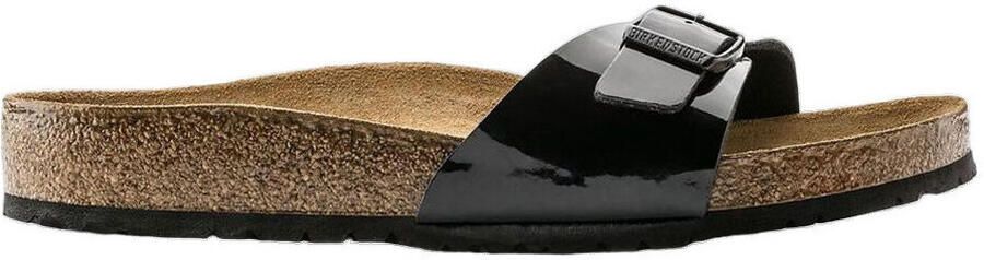Birkenstock Madrid Slippers Black Patent Regular fit | Zwart | Imitatieleer - Foto 4