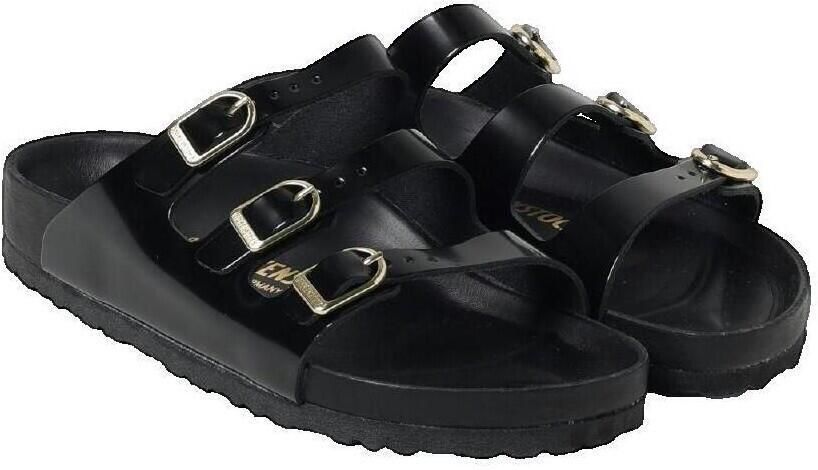 Birkenstock Florida Fresh Slippers High Shine Black Narrow Fit Dames - Foto 2