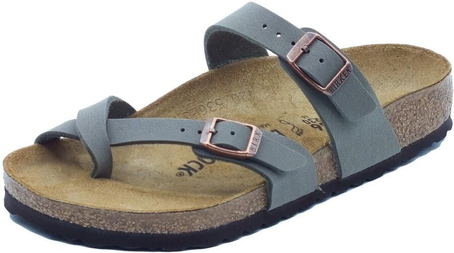 Birkenstock Groene zomersliders Stijlvol en comfortabel Green Dames - Foto 3