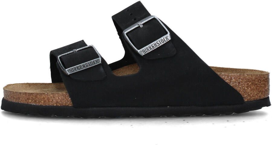 Birkenstock ARIZONA SOFT FOOTBED NUBUK Dames slippers Zwart - Foto 3