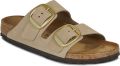 BIRKENSTOCK Slippers Dames Arizona Big Buckle Nubuck Beige - Beige