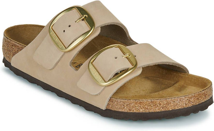 Birkenstock Slippers Arizona Big Buckle LENB Sandcastle
