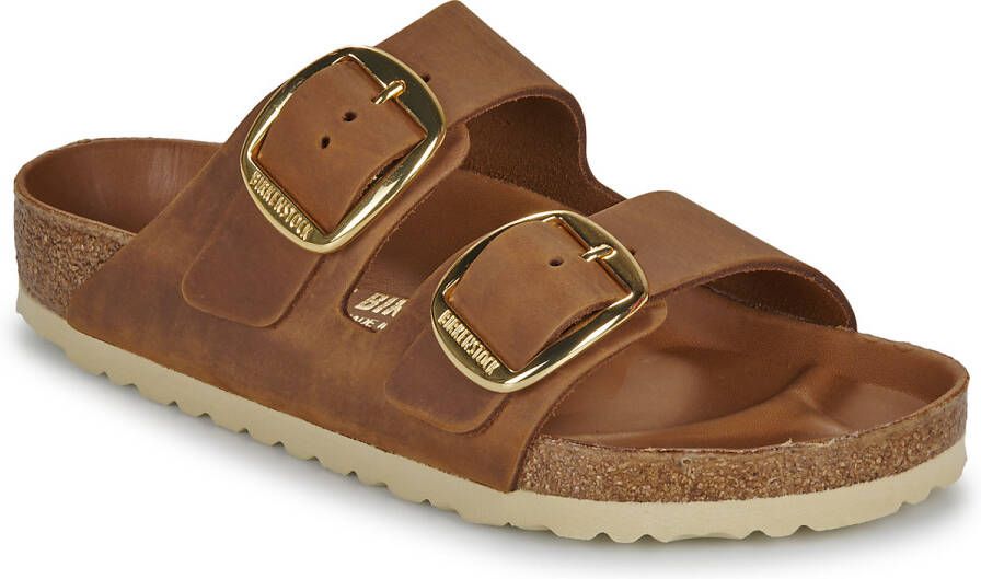 Birkenstock Arizona Big Buckle cognac vetleer regular sandalen dames (1011072) - Foto 4