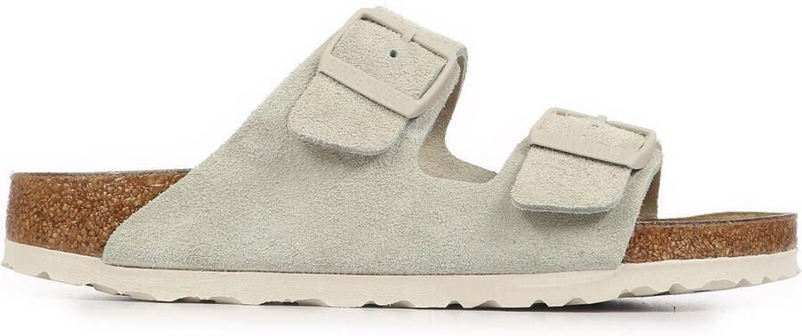 Birkenstock Platte sandalen Arizona Suede Leather Narrow Oyster - Foto 2