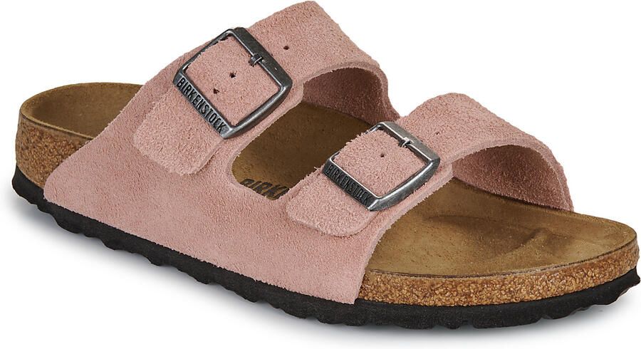 Birkenstock Narrow Arizona Suede Leather Pink Clay - Foto 3
