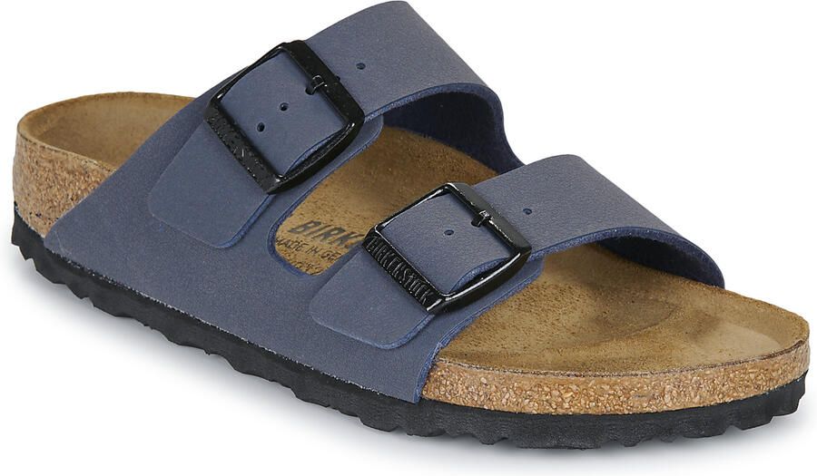 Birkenstock Arizona Kids Slippers Navy Narrow fit | Blauw | Imitatieleer