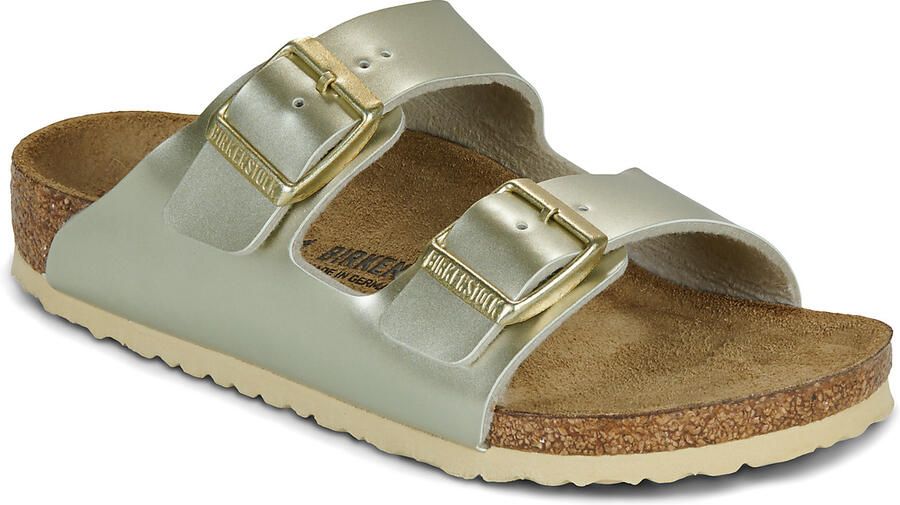 Birkenstock Arizona Kids Slippers Electric Metallic Gold Narrow fit | Goud | Imitatieleer - Foto 10