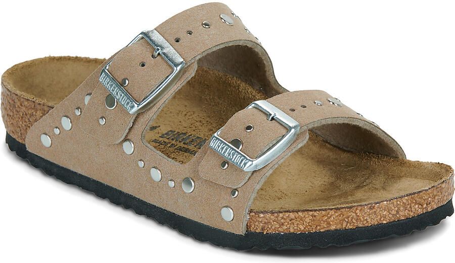 Birkenstock Kid's Arizona Rivet Border Synthetik Sandalen Narrow beige - Foto 7
