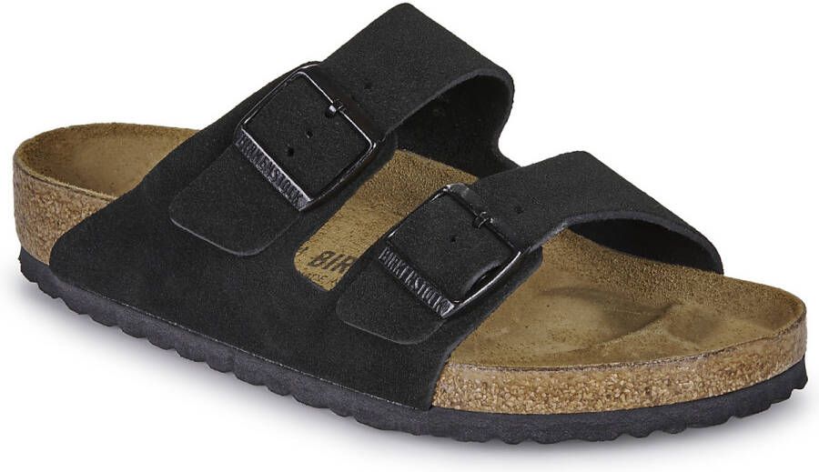 Birkenstock Velours sandaal met ergonomisch voetbed - Foto 5