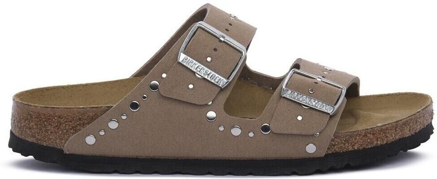 Birkenstock Kid's Arizona Rivet Border Synthetik Sandalen Narrow beige bruin - Foto 15