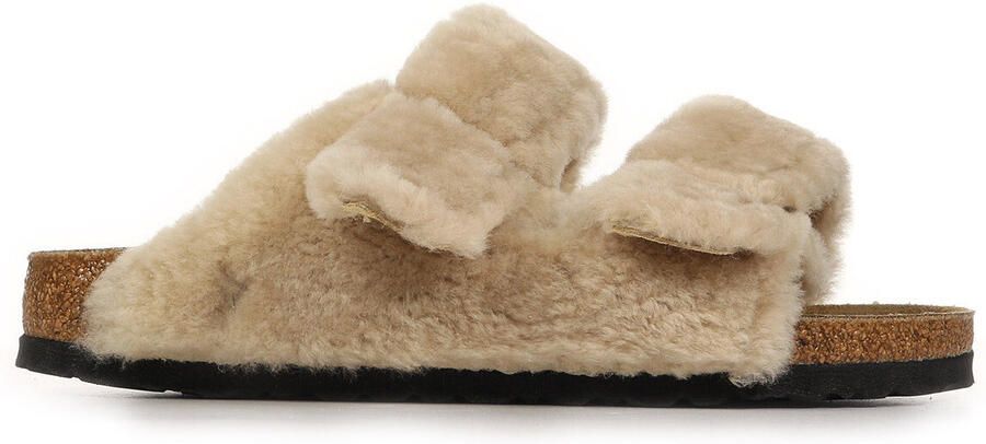 Birkenstock Slippers Arizona Shearling Rivet Logo