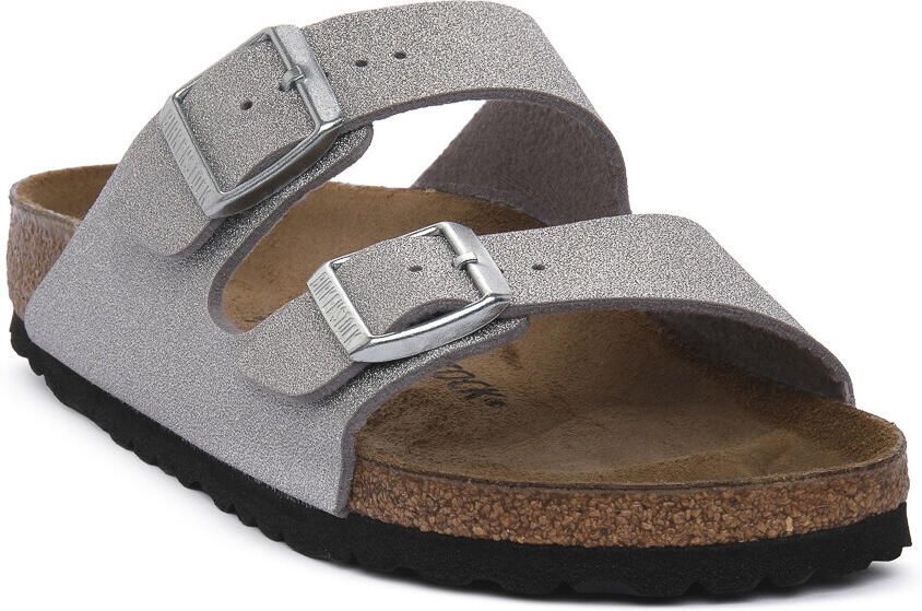 Birkenstock Slippers ARIZONA SHINE GLITTER SILVER