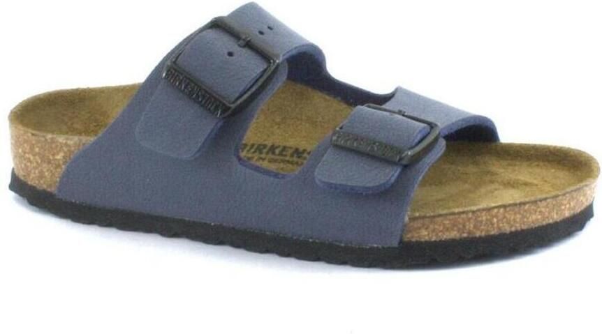Birkenstock Arizona Kids Slippers Navy Narrow fit | Blauw | Imitatieleer - Foto 7