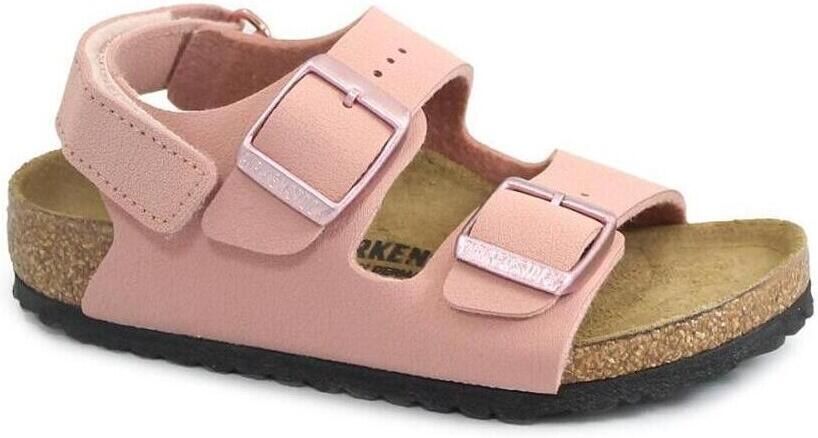 Birkenstock Kid's Milano AS Birkibuc Sandalen Narrow roze bruin - Foto 5