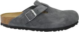 Birkenstock Boston Suède Charcoal Smal Voetbed Unisex Instapper