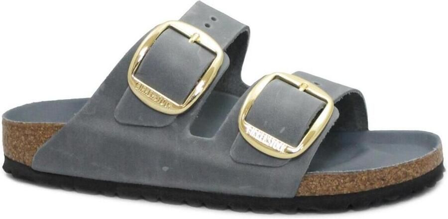 Birkenstock Arizona Big Buckle narrow 1032071 basalt g lichtblauw