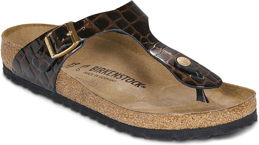BIRKENSTOCK Teenslipper 'Gizeh' bruin zwart - Foto 2