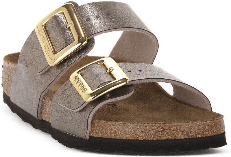 BIRKENSTOCK Slippers Dames Sydney Cushion Buckle Maat: 39 Materiaal: Leer Kleur: Bronskleurig - Foto 14