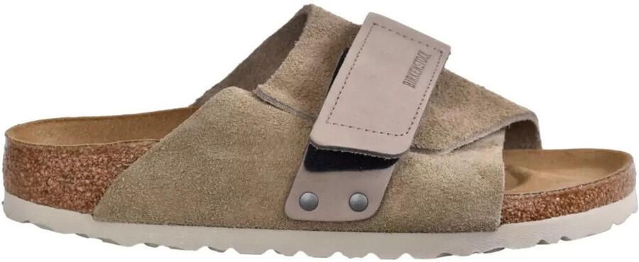 Birkenstock Anatomische Leren Sandalen met Klittenbandsluiting Beige - Foto 5