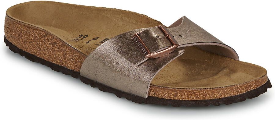Birkenstock Madrid Slippers Graceful Taupe Narrow fit | Taupe | Imitatieleer - Foto 6