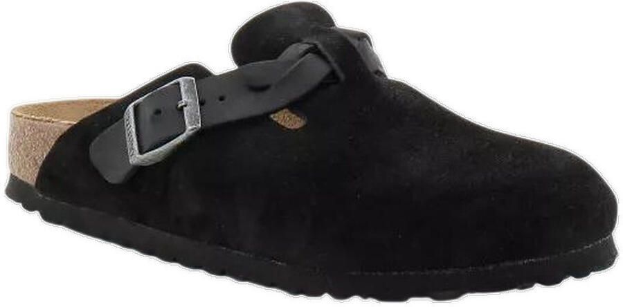 Birkenstock Slippers Mocassins Boston Braided daim - Foto 3