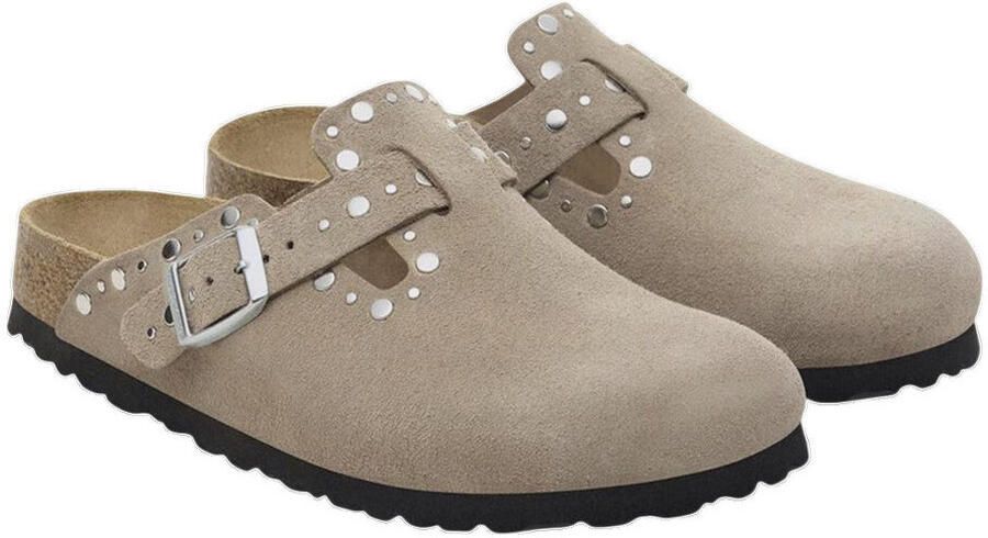 BIRKENSTOCK Instappers Dames Boston Rivet Maat: 38 Materiaal: Suède Kleur: Taupe - Foto 5