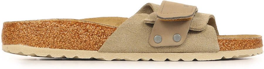 Birkenstock Women's Oita Suede Leather Sandalen Narrow beige bruin - Foto 6