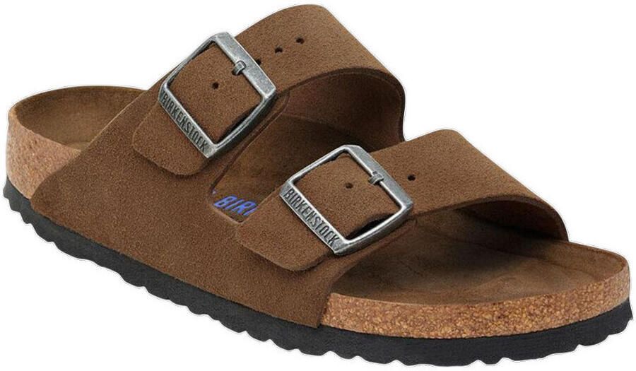 Birkenstock Slippers Arizona soft footbed suede leather - Foto 4