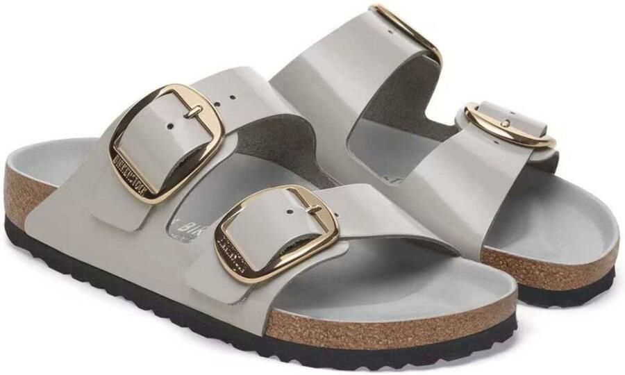 Birkenstock Arizona Big Buckle Slippers High Shine Stone Coin Narrow Fit Dames - Foto 5