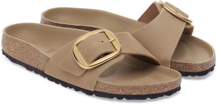 BIRKENSTOCK Slippers Dames Madrid Big Buckle Maat: 42 Materiaal: Suède Kleur: Beige - Foto 8