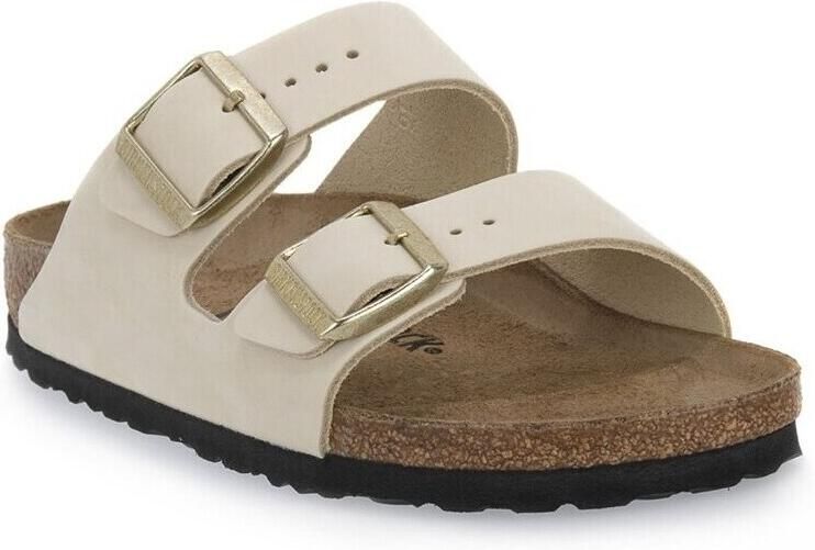 BIRKENSTOCK Arizona Nubuck Ecru narrow Beige Nubuck Plateau sandalen Dames - Foto 11