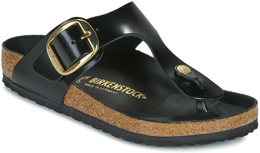 Birkenstock Damessandalen Gizeh Big Buckle Natural Leather Patent Large Zwart Dames - Foto 6