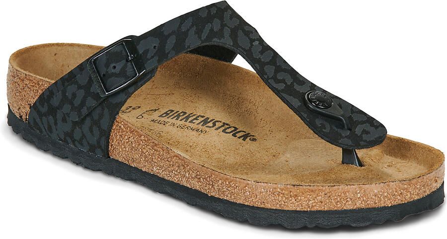 Birkenstock Women's Gizeh Synthetic Sandalen Regular bruin zwart - Foto 7