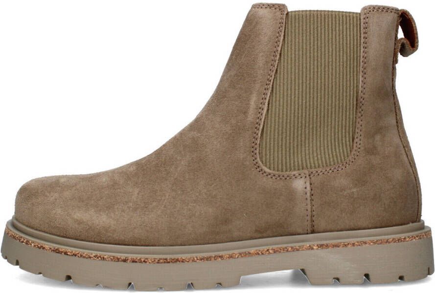 BIRKENSTOCK Chelsea Boots Dames Highwood Slip On Mid W Suède Taupe - Foto 6