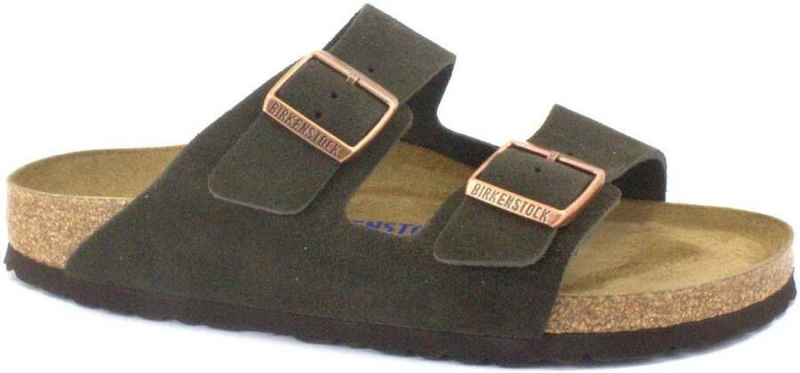 Birkenstock Platte sandalen Arizona Soft Footbed Suede Narrow Mocha - Foto 6