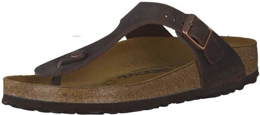 Birkenstock Gizeh Dames Slippers Habana Narrow fit | Bruin | Nubuck - Foto 3