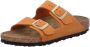 BIRKENSTOCK Arizona | Burnt Orange Nar Oranje Nubuck Platte sandalen Unisex - Thumbnail 2