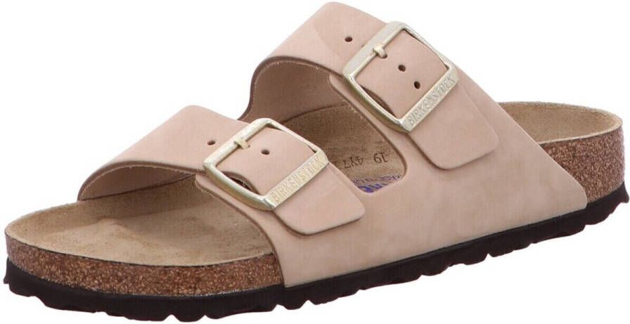 Birkenstock Verstelbare Logo Sandalen Rubberen Zool Beige - Foto 14